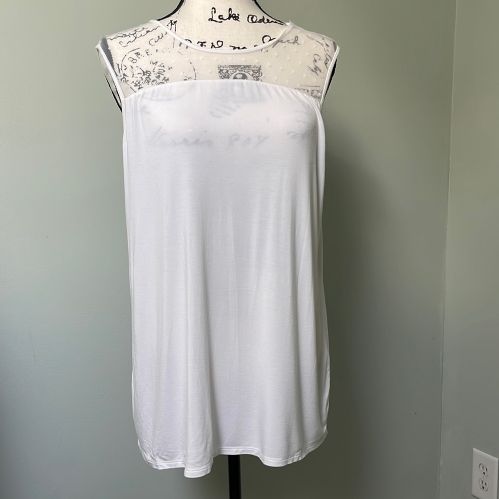 41 Hawthorn, sleeveless, off-white, tunic size XL